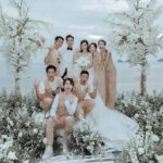 Sharon Chan Man-Chi Instagram - 謝謝你們♥️♥️ 記得半年前的一個早上 收到你的Whats app 說你要結婚了 想邀請我們出席 問我可以嗎？ 嗰一刻我真係好感動 跟住諗都冇諗 就即刻答你 我哋一齊出席 非常替你們高興😘 跟住我就即刻訂機票 同埋請假兼保守秘密 原來眨吓眼 同你已經識咗20年 2003年 我哋拍下一站彩虹認識 2023年 可以見証你哋嘅人生大事 做你嘅兄弟團 陪你娶老婆 真係好開心💕 我而家仲喺度回味緊 蘇梅島嘅點點滴滴 啲相應該有排post😆 祝福你倆 百年好合💗永結同心💗 最緊要快啲整隊足球隊!! 最後真係要讚你老婆 全個婚禮都係佢一手策劃 真係好勁👍👍 相信我哋呢班兄弟 好放心將你交俾佢 靚湯一定會好好照顧你❤️ @kennethmkm @roxannetong