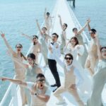 Sharon Chan Man-Chi Instagram - 謝謝你們♥️♥️ 記得半年前的一個早上 收到你的Whats app 說你要結婚了 想邀請我們出席 問我可以嗎？ 嗰一刻我真係好感動 跟住諗都冇諗 就即刻答你 我哋一齊出席 非常替你們高興😘 跟住我就即刻訂機票 同埋請假兼保守秘密 原來眨吓眼 同你已經識咗20年 2003年 我哋拍下一站彩虹認識 2023年 可以見証你哋嘅人生大事 做你嘅兄弟團 陪你娶老婆 真係好開心💕 我而家仲喺度回味緊 蘇梅島嘅點點滴滴 啲相應該有排post😆 祝福你倆 百年好合💗永結同心💗 最緊要快啲整隊足球隊!! 最後真係要讚你老婆 全個婚禮都係佢一手策劃 真係好勁👍👍 相信我哋呢班兄弟 好放心將你交俾佢 靚湯一定會好好照顧你❤️ @kennethmkm @roxannetong