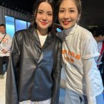 Sharon Chan Man-Chi Instagram - So happy to see you tonight 💕 Thankyou for your hug 🫂 What a lovely and sweet girl 🎀 @chantelyiu #子樂師姐 #sweetgirl #supportyou
