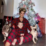Shaughna Phillips Instagram – Lucia’s first Christmas Eve, I love our little family ♥️🎅🏽
