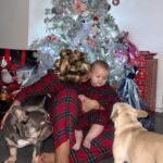 Shaughna Phillips Instagram – Lucia’s first Christmas Eve, I love our little family ♥️🎅🏽