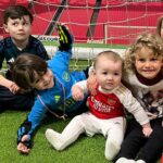 Shaughna Phillips Instagram - WEEKEND FUN ❤️⚽️👩‍👧🍲🍽️🥂🎉 1. Lazy Sundays 2. The side profile of dreams 💘 3. Lucia’s first visit to her grandads plaque at Arsenal (bottom row) 🥹❤️‍🩹 4. Where has my baby gone??? 5. Lucia’s first cousin sandwich 6. ???