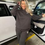 Shaughna Phillips Instagram - Back when my car worked, the good old days….. circa 4 days ago 💔 At least my trackie game strong 😜 Use SHAUGHNAWF at @whitefoxboutique checkout for 15% off site wide (excl sale and collabs) #ad #whitefoxboutique
