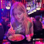 Shay Rudolph Instagram - neon nightsssss ⚡️❤️‍🔥💥