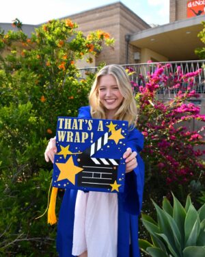 Shay Rudolph Instagram - that’s a wrap on high school!!!!💙🎉🎓🥂