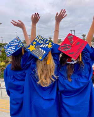 Shay Rudolph Instagram - that’s a wrap on high school!!!!💙🎉🎓🥂
