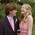 Shay Rudolph Instagram - senior prom from beginning to end 💘💕💓 biggest thank you to @loveshackfancy for the dreamiest dress and shoes i have ever worn 💐🕊️✨ & @thepinkreef for the sweetest earrings 🎀🌸