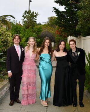 Shay Rudolph Instagram - senior prom from beginning to end 💘💕💓

biggest thank you to @loveshackfancy for the dreamiest dress and shoes i have ever worn 💐🕊️✨

& @thepinkreef for the sweetest earrings 🎀🌸