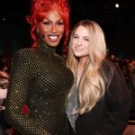 Shea Couleé Instagram - First stop, Streamy’s. Next stop, The Oscars. Had so much fun last night working the crowd at the @streamys! I’m also glad that I finally got to come clean to @meghantrainor about a dumb rumor I started six years ago when I said she stole my sandwich from craft services while filming season 9 of @rupaulsdragrace. Special thanks to @sarahjose__ at @coakleypr and the team over at @dcp for an unforgettable night! Gown by @banglondon Hair colored by @cynthialumzy & styled by @fenabarbitall
