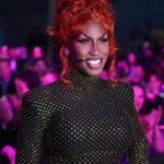 Shea Couleé Instagram - First stop, Streamy’s. Next stop, The Oscars. Had so much fun last night working the crowd at the @streamys! I’m also glad that I finally got to come clean to @meghantrainor about a dumb rumor I started six years ago when I said she stole my sandwich from craft services while filming season 9 of @rupaulsdragrace. Special thanks to @sarahjose__ at @coakleypr and the team over at @dcp for an unforgettable night! Gown by @banglondon Hair colored by @cynthialumzy & styled by @fenabarbitall
