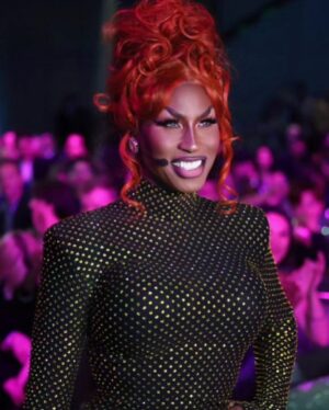 Shea Couleé Instagram - First stop, Streamy’s. Next stop, The Oscars. Had so much fun last night working the crowd at the @streamys! I’m also glad that I finally got to come clean to @meghantrainor about a dumb rumor I started six years ago when I said she stole my sandwich from craft services while filming season 9 of @rupaulsdragrace. Special thanks to @sarahjose__ at @coakleypr and the team over at @dcp for an unforgettable night!

Gown by @banglondon 
Hair colored by @cynthialumzy & styled by @fenabarbitall