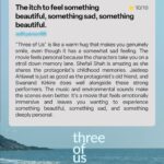 Shefali Shah Instagram - The fan reviews are in, and they are as heartfelt as Three Of Us 💛🍂 What did you think of the movie? 🤔 🎬: Three of Us | Netflix