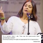 Shefali Shah Instagram – “I know I have stretch marks, but we’ll then so does the sky” ❤️

“As a Woman, I Know…” By Shefali Shah is a fire performance 🔥 
LINK IN BIO 🌻
.
.
.
#shefalishah #women #womanhood #kommune #spokenfest2024 #spokenfest