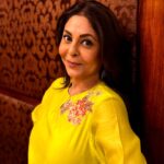 Shefali Shah Instagram – 💚

Hair: @swami.hair.artistry 
Outfit: @stitched_poetry
