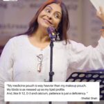 Shefali Shah Instagram – “I know I have stretch marks, but we’ll then so does the sky” ❤️

“As a Woman, I Know…” By Shefali Shah is a fire performance 🔥 
LINK IN BIO 🌻
.
.
.
#shefalishah #women #womanhood #kommune #spokenfest2024 #spokenfest