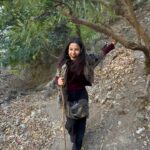 Shehnaaz Kaur Gill Instagram - #trekking #waterfall #nature 🏔️🏔️🏔️