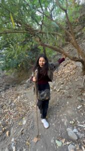 Shehnaaz Kaur Gill Instagram - #trekking #waterfall #nature 🏔️🏔️🏔️