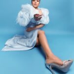 Shehnaaz Kaur Gill Instagram - Redefining beauty, one fierce pose at a time. Outfit by @hindzeidanofficial Heels by @publicdesire Styled by @manekaharisinghani with @chintan_shah08 Makeup by @reshmaamerchant Hair by @cheemabaljit2 Shot by @priyankknandwana