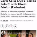 Sheila E. Instagram – https://people.com/sheila-e-gloria-estefan-celia-cruz-cover-music-video-exclusive-8605998  Check out my new video and single Bemba Colora Directed by Shae Sterling.  People magazine has the EXCLUSIVE! @people @gloriaestefan @mimysuccar @tonysuccar @shaesterling @iacheveres @glambynatalie @celiacruz