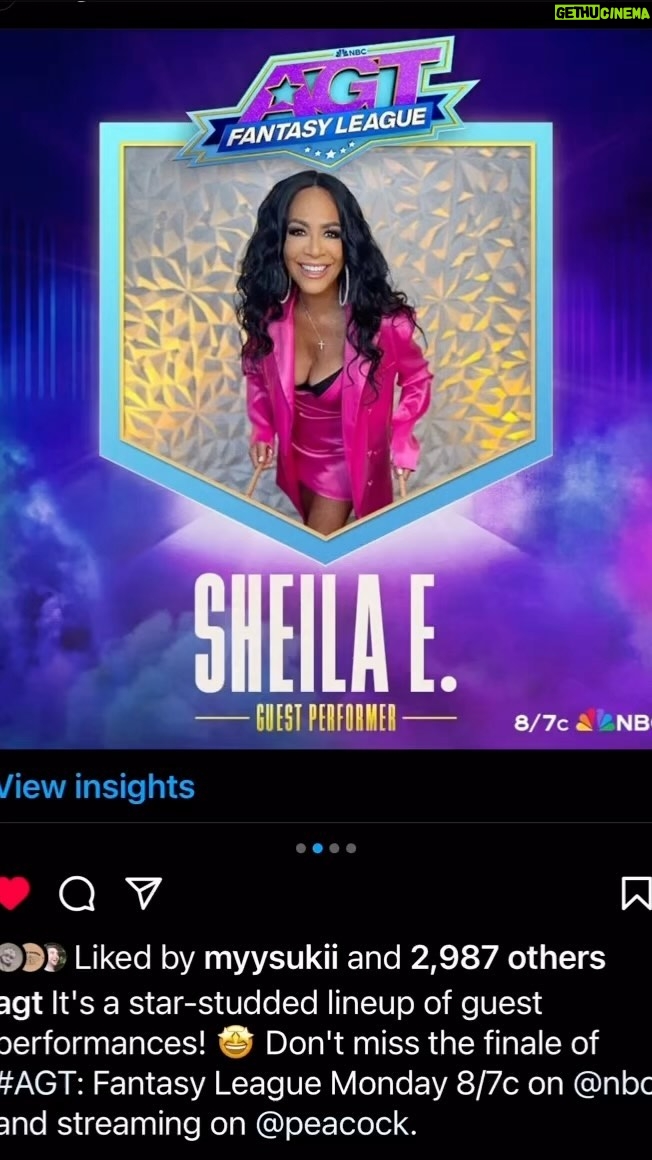 Sheila E. Instagram - Don’t miss the finale tonight!