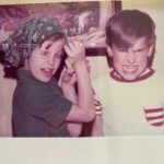 Sheri Moon Zombie Instagram - Happy Birthday @jskurkisphotos my brother and twin every year for 4 days! Here’s us as kids. I can still bend my thumb backwards. #birthdayboy #thumbtrick 🎂