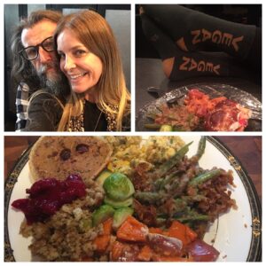 Sheri Moon Zombie Instagram - #HappyThanksgiving🥧At the Zombie household it’s #feetonthetablenotmeatonthetable 🍁 #plantbasedthanksgiving #leavetheturkeysalone