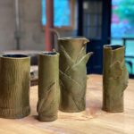 Sheri Moon Zombie Instagram - Fresh out of the kiln💚 #handbuiltpottery #beforeandafter #pothead