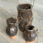 Sheri Moon Zombie Instagram - A trio of hand built vases #pothead #handbuiltpottery #pottery