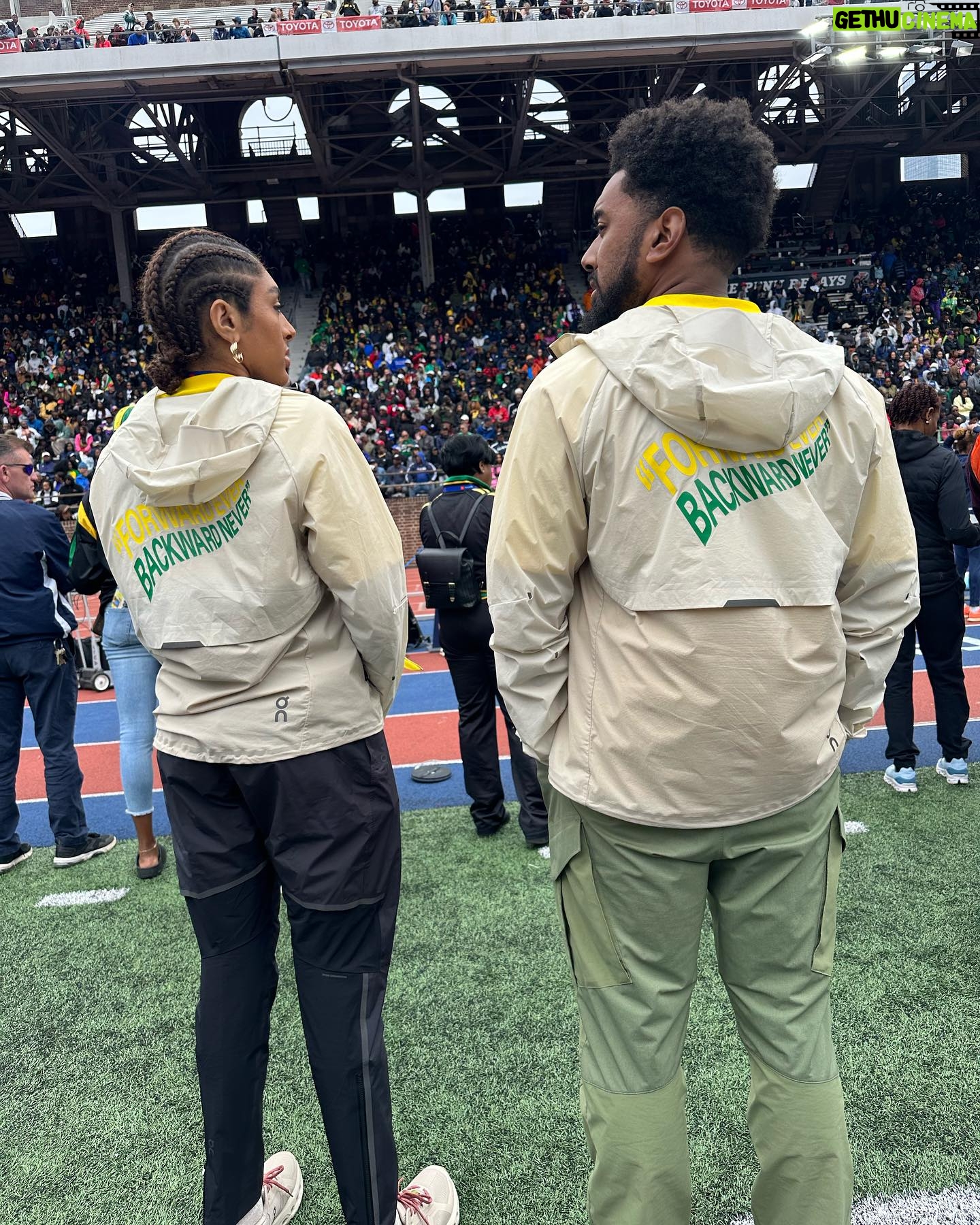 Sheryl Lee Ralph Instagram - I am so proud of my children @walkgoodetienne and @ivycoco23, who in partnership with @on launched a new Jamaican inspired sneaker, The WalkGood x On, Cloudrunner 2 🇯🇲 and clothing collection ‘Forward Ever, Backward Never.” To celebrate, we did Jamaica trivia and I did a Soca Sculpt class for the first time with @thedivinitygaines. Lawd have mercy 😅. I sure did enjoy it though! Can you tell? The shoe sold out at the Penn Relays aka The Jamaican Relays in Philadelphia, but you can still purchase the collection online! Congratulations to all who participated during Relay weekend! Big up @teamjamaicabickle. Thank you for you love and hospitality. I am beaming with so much pride and joy for our island. #dreamon #walkgood