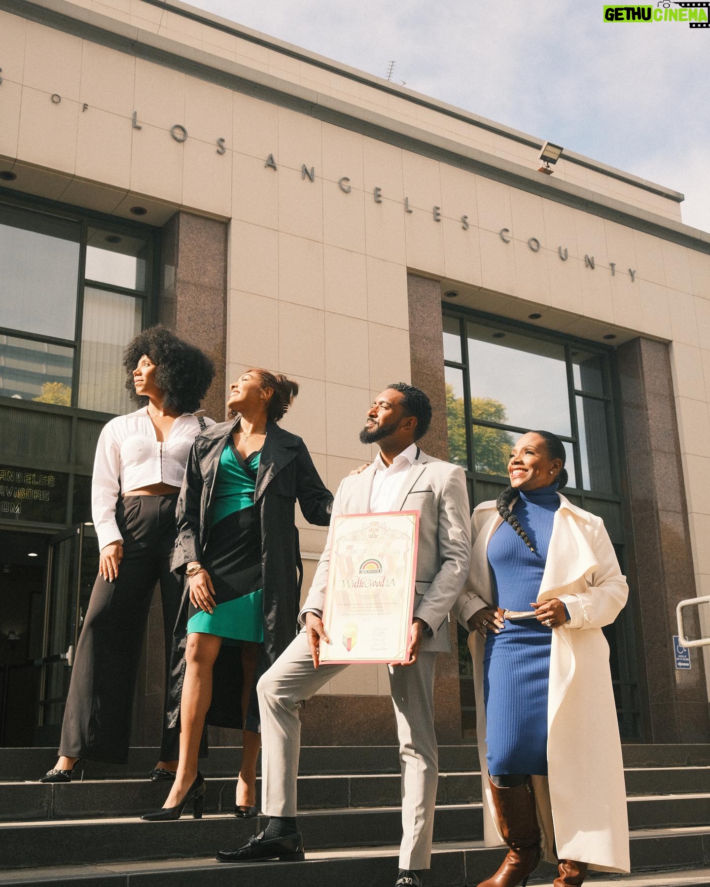 Sheryl Lee Ralph Instagram - So proud today! A big thank you to @hollyjmitchell and the County of Los Angeles for honoring @walkgoodla during Black History Month. It’s been four years since I received this award, and now, seeing my children recognized in the same way fills me with so much joy. What a journey it’s been. #ProudMama #BlackHistoryMonth