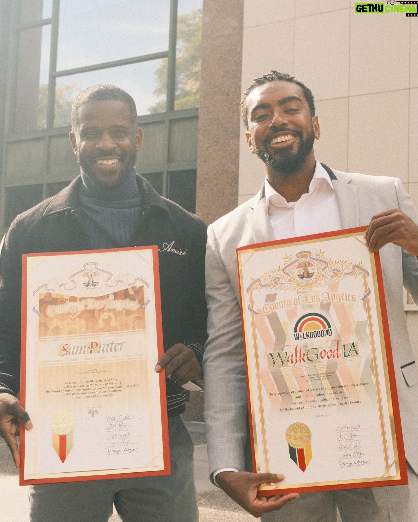 Sheryl Lee Ralph Instagram - So proud today! A big thank you to @hollyjmitchell and the County of Los Angeles for honoring @walkgoodla during Black History Month. It’s been four years since I received this award, and now, seeing my children recognized in the same way fills me with so much joy. What a journey it’s been. #ProudMama #BlackHistoryMonth