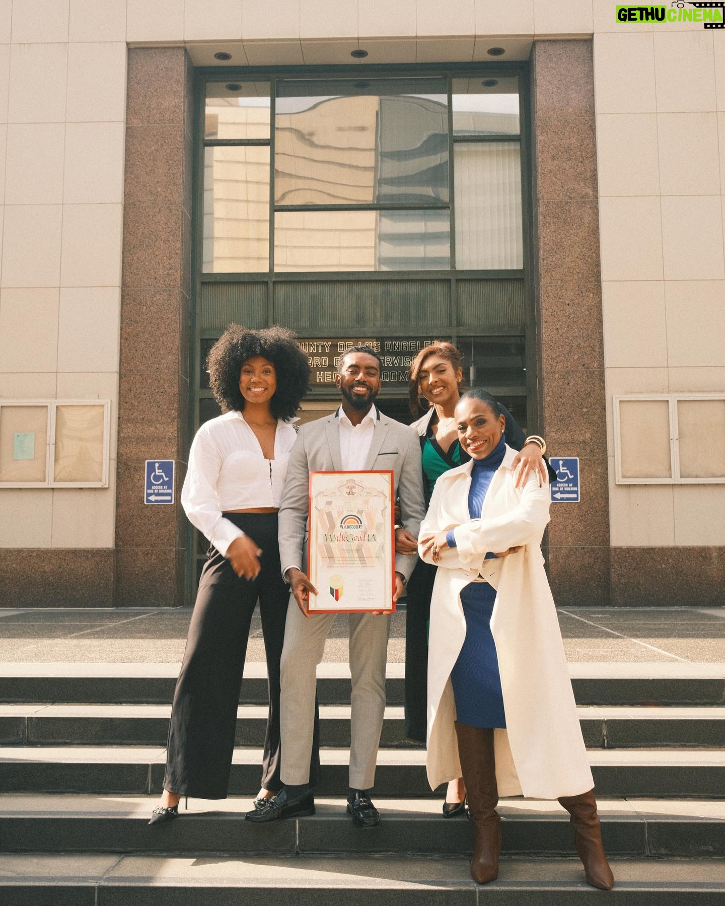 Sheryl Lee Ralph Instagram - So proud today! A big thank you to @hollyjmitchell and the County of Los Angeles for honoring @walkgoodla during Black History Month. It’s been four years since I received this award, and now, seeing my children recognized in the same way fills me with so much joy. What a journey it’s been. #ProudMama #BlackHistoryMonth