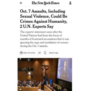 Sheryl Sandberg Instagram - Hamas must be held fully accountable for the horrific crimes they committed on Oct. 7.

Sexual violence is torture. It’s terror. And it has no place in peace or in war. #unitedagainstrape