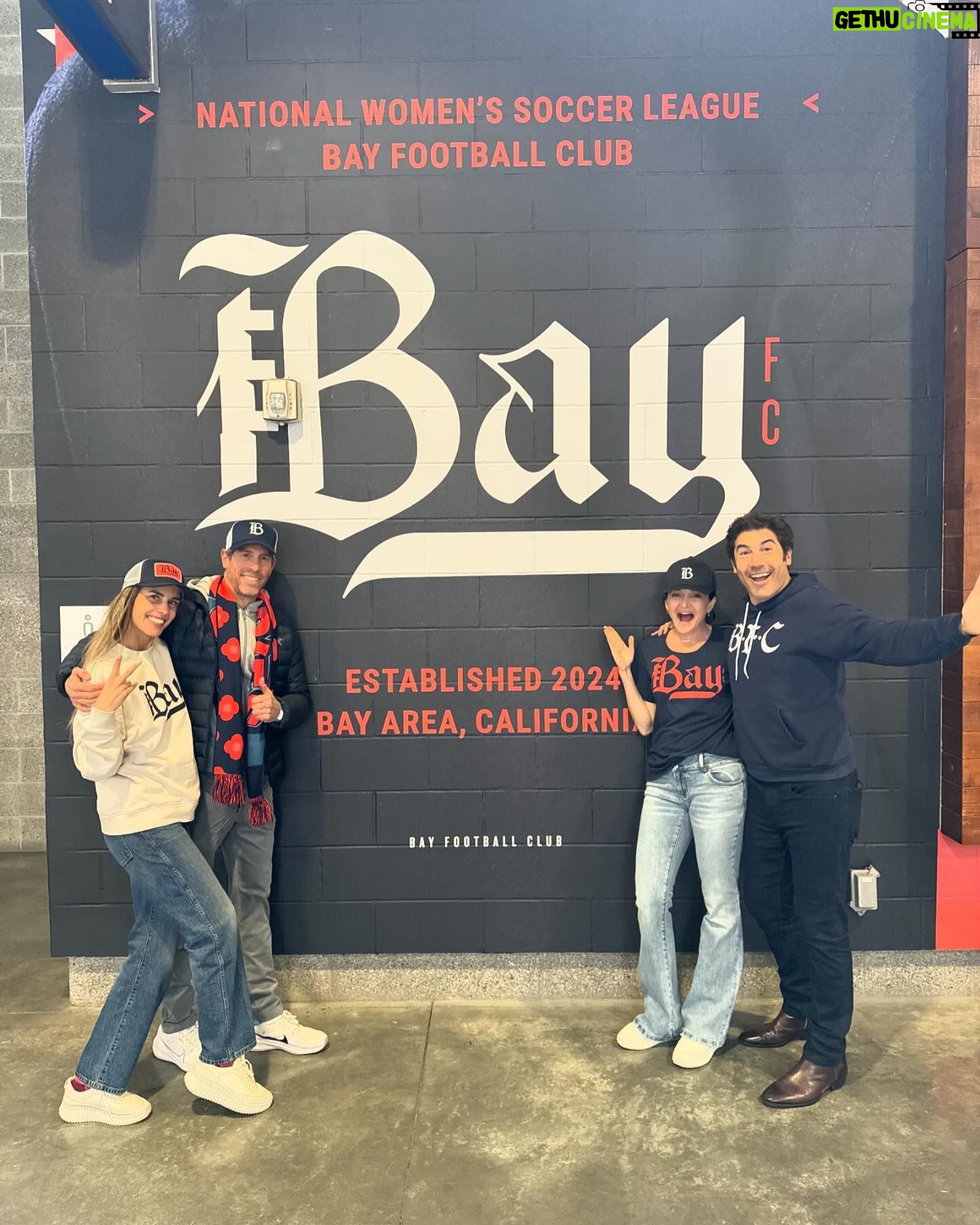 Sheryl Sandberg Instagram - Nothing beats cheering on our hometown team in our first home match in history! @tom_bernthal and I have dreamed of bringing @nwsl to the Bay Area for years. And seeing 18,000 fans repping navy, red, and gray in a sold-out(!) PayPal Park gave me chills. @wearebayfc fans — way to show up! @tom_bernthal and I couldn’t be prouder to be part of the #BayFC community. Our inaugural season is just getting started. #BLegendary #WeCameToPlay