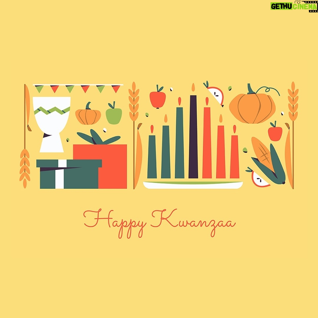 Sheryl Sandberg Instagram - Wishing a happy Kwanzaa to all those who celebrate! The seven days of Kwanzaa celebrate the seven principles of unity, self-determination, collective responsibility, cooperative economics, purpose, creativity, and faith. May these values serve as a guiding light for all of us in the new year.