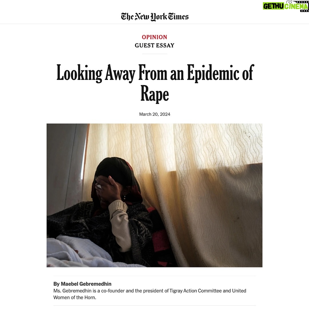 Sheryl Sandberg Instagram - Over 100,000 Tigrayan women suffered conflict-related sexual assault during the Tigray war. As Maebel Gebremedhin writes in the @nytimes, “Tigray stands as one of many stark examples of what happens when conflict-related sexual violence goes unchecked.” It can lead to an absence of accountability for perpetrators and justice for survivors. It threatens to undermine hard-fought progress for women — and men — around the globe. We cannot remain silent. We must heed Maebel’s call and loudly condemn rape whenever and wherever it occurs. And global leaders must make it clear sexual assault as a tool of war will be prosecuted.