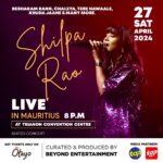 Shilpa Rao Instagram – #MAURITIUS I can’t wait to see you guys for #ShilpaRaoLive 🤩. 
See you on 27th APRIL, so get your tickets jaldi jaldi 🤗✌️❤️.

TICKET LINK IN BIO 👍.

Thank you @beyondentertainment  for putting this concert together 🤗.

@buttonchutney @chandanraina @sharmasajal @rohitprasannaflute  @anil.chawla.keys @soothermusic @sarthak.pahwa @girish.dias @collectiveartistsdiaries @shotbyviper let’s do this ✌🏼.

#shilparao #shilparaolive