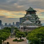 Shilpa Rao Instagram - Osaka Castle visit actually turned into a fun evening. We reached there rather late and thought we would just chill and look at the beautiful structure. But the rooftop was open and it turned into a fun BBQ night. Rest assured @riteshkrishnan & I can do a barbecue successfully from now on🤘🤘🤘. Post sunset it was a chill evening with the castle illuminating bright 🤩. #shilparao #riteshkrishnan #osakacastle