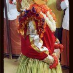 Shilpa Shetty Instagram - Tulunadu da Ponnu, back to my roots. Introducing my children to my cultural heritage. Attended the Nagamandala and the traditional Kodamantaya daiva Kola in Mangalore. My kids were awestruck and no matter how many times I see it, it always fascinates me to see the power and faith followed with such devotion 😇♥️🙏 #blessed #gratitude #pride #tradition #mangalorediaries