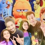 Shivika Rishi Instagram - All about Premiere night 🧡🦁 @garfieldmovie @mr_faisu_07 @fukravarun @sonypicturesin #garfieldmovie #premiere #movie #influencer #actor #explore #photography