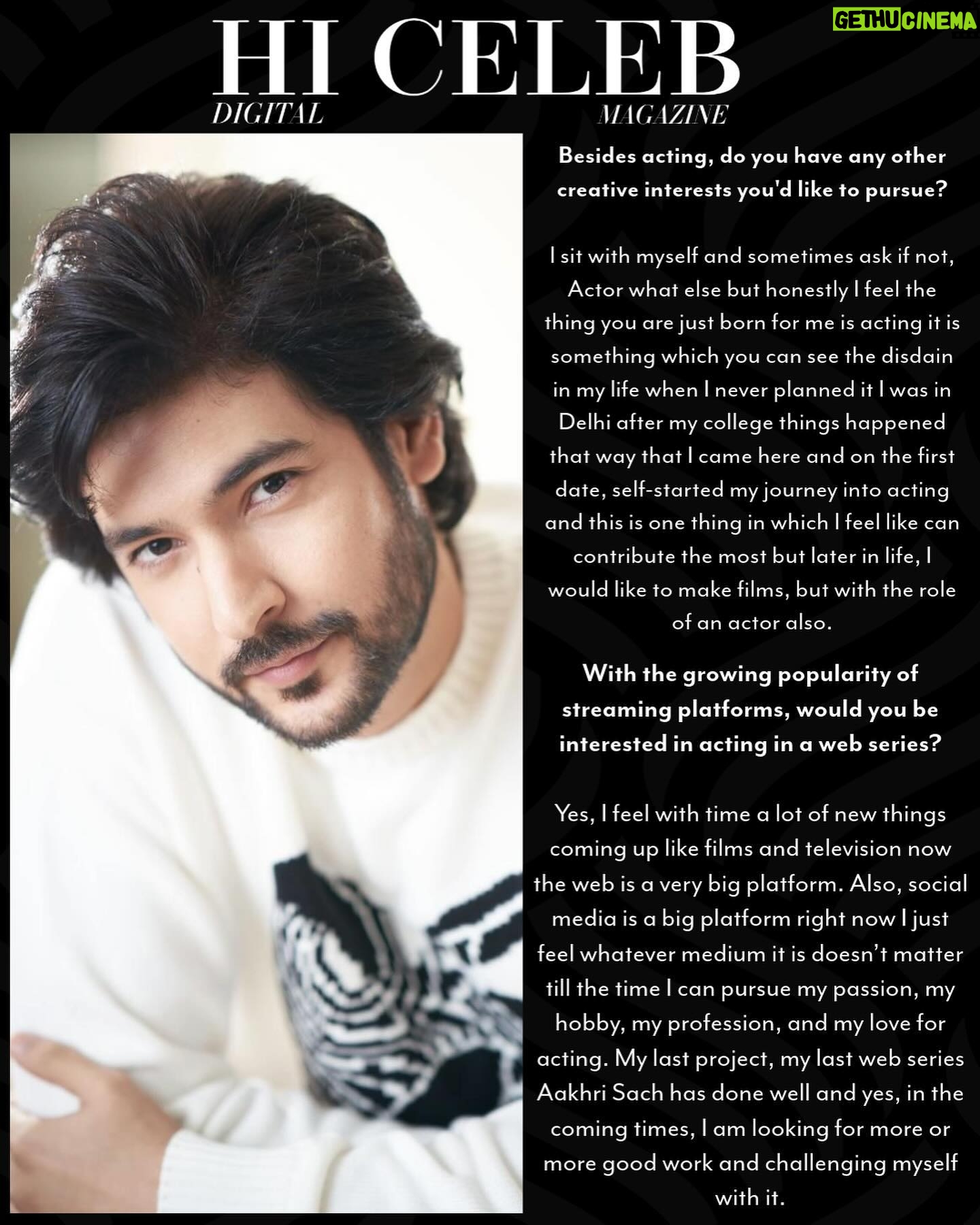 Shivin Narang Instagram - Shivin Narang @shivin7 a rising star in Indian television, has captivated audiences with his charm and talent since his debut in 2012. Shvin journey began with the youth-centric show “Suvreen Guggal – Topper of The Year.” But his breakthrough came with the heartwarming family drama “Ek Veer Ki Ardaas... Veera,” where he played the endearing role of Ranvijay Singh. Shivin portrayal of Jay Mittal in “Internet Wala Love” showcased his comedic timing and ability to connect with viewers. However, it was his intense performance as Rudra Roy in the romantic thriller “Beyhadh 2” that solidified his reputation as a versatile actor. He further stepped outside his comfort zone by participating in the adventurous reality show “Fear Factor: Khatron Ke Khiladi 10.” With his good looks, infectious smile, and dedication to his craft, Shivin Narang has become a popular figure on Indian television. In 2022, he marked his foray into films with Dheet patangey , Goodbye with Rashmika and amitabh bachchan and latest web series debut in Aakhri Sach in a powerful avatar and showcasing his versatility as an actor, which also stars Tamanna,and upcoming film “Dunk”” Looking ahead, fans eagerly await what captivating characters Shivin will bring to life next, whether on television or the silver screen. #hicelebmagazine #shivinnarangofficial #hicelebexclusiveinterview