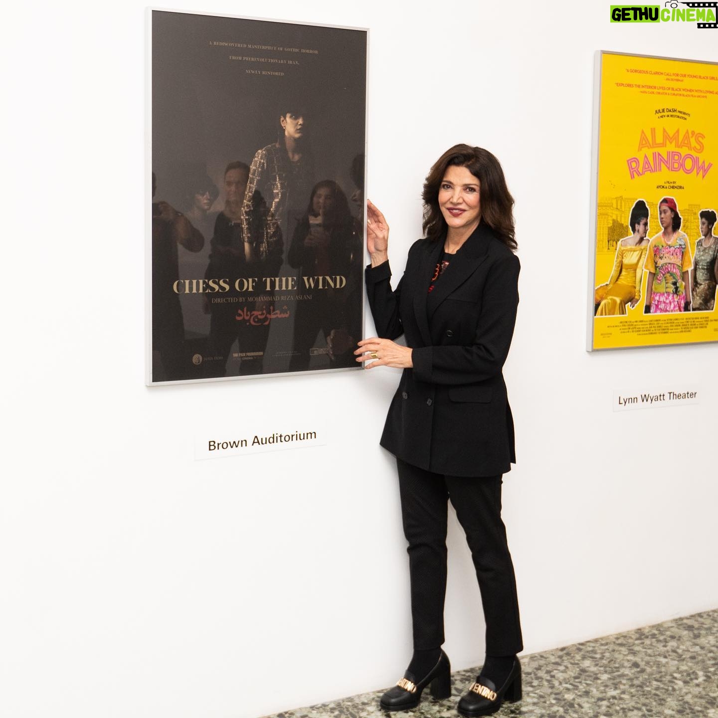 Shohreh Aghdashloo Instagram - Filled with mixed emotions I sat to watch my first film in Iran, "The Chess of the Wind" made in 1976 to mark the 30th anniversary of the Festival of Films from Iran. Special thanks to the festival and its organizers, the Houston Museum of Fine Arts, the Society of Iranian-American Women for Education, and Sima Ladjevardian for her impeccable introduction. با احساساتی آمیخته از حسرت و افتخار ایران قدیم به تماشای فیلم “شطرنج باد”که در سال ۱۹۷۶ میلادی در ایران ساخته شد و حالا به مناسبت سی امین سالگرد افتتاحیه فستیوال فیلم های ایرانی در هیوستن به نمایش در میاید مینشینم. با تشکر از جشنواره و برگذارکنندان، موزه هنرهای زیبای هیوستون، انجمن زنان ایرانی-امریکایی برای آموزش، و خانم سیما لاجوردیان برای معرفی کارهایم.