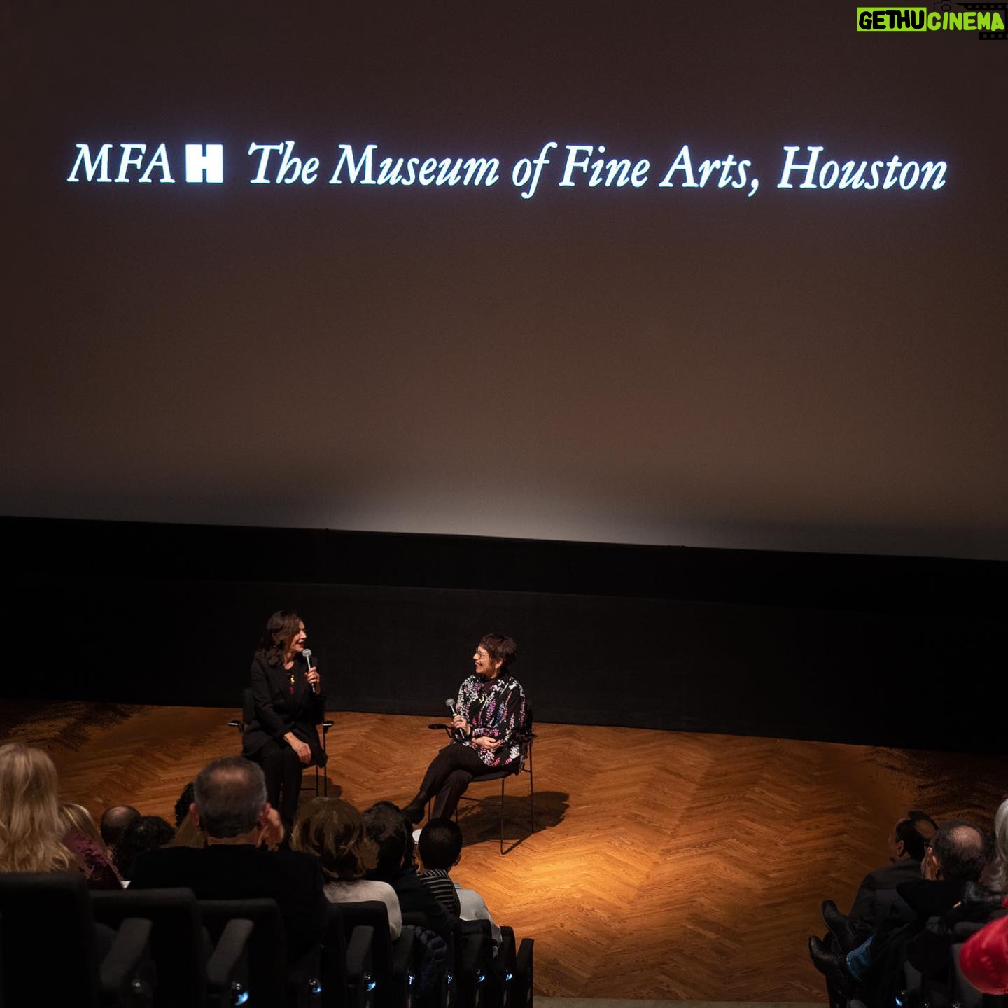 Shohreh Aghdashloo Instagram - Filled with mixed emotions I sat to watch my first film in Iran, "The Chess of the Wind" made in 1976 to mark the 30th anniversary of the Festival of Films from Iran. Special thanks to the festival and its organizers, the Houston Museum of Fine Arts, the Society of Iranian-American Women for Education, and Sima Ladjevardian for her impeccable introduction. با احساساتی آمیخته از حسرت و افتخار ایران قدیم به تماشای فیلم “شطرنج باد”که در سال ۱۹۷۶ میلادی در ایران ساخته شد و حالا به مناسبت سی امین سالگرد افتتاحیه فستیوال فیلم های ایرانی در هیوستن به نمایش در میاید مینشینم. با تشکر از جشنواره و برگذارکنندان، موزه هنرهای زیبای هیوستون، انجمن زنان ایرانی-امریکایی برای آموزش، و خانم سیما لاجوردیان برای معرفی کارهایم.
