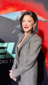 Shohreh Aghdashloo Instagram - Last night at the premiere of my latest film “Renfield” at the Museum of Modern Art in New York City. The story of Dracula’s (Nicolas Cage) return by his loyal servant Renfield (@nicholashoult). A dark horror comedy and hilariously funny. We loved making it. I hope you enjoy watching it. Special thanks to @universalpictures for their hospitality, @chrismckay_director for directing this cult movie, and all the A-list stars that I had the pleasure of working with. دیشب در افتتاحیه فیلم جدیدم “رنفیلد” در موزه هنر مدرن نیویورک. داستان بازگشت دراکولا (نیکلاس کیج) توسط خدمتکار وفادارش رنفیلد (نیکلاس هالت) یک کمدی ترسناک و بسیار خنده دار. ما از ساختن این فیلم بسیار لذت بردیم ‌و امیدوارم شما هم از دیدن آن لذت ببرید. با تشکر ویژه از مهمان نوازی استودیو یونیورسال و کریس مکی برای کارگردانی این فیلم کالت، و همه بازیگران برجسته ای که افتخار بازی با آن ها را در این فیلم داشتم. Earrings: @alexsoldierjewelry Suit: @randirahm Make-up: @brianduprey Hairstylist: @mioknyc Video by @madebydq #renfield