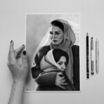 Shohreh Aghdashloo Instagram - I love this amazing fan art by @simplymargreet, truly an art piece. 🙏🏼❤️ Having seen so much fan art makes me feel like starting to throw exhibitions of selected works to not only show the skills of the artists but also bring them to public attention. من عاشق این هنر دوستداران کارهای هنری هستم . دیدن این کارهای هنرمندانه باعث می شود که شروع به پربایی نمایشگاهی از آثار منتخب کنم تا نه تنها مهارت این هنرمندان را نشان دهم، بلکه آنها را در معرض توجه عموم قرار دهم. #زن_زندگی_آزادی #fanart
