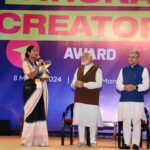 Shraddha Gautam Instagram - May the #NationalCreatorAward inspire us to be graceful, honest and compassionate. May I never lose sight of my responsibilities as a person with a platform. Thank you Government of India, thank you my audience! @mygovindia