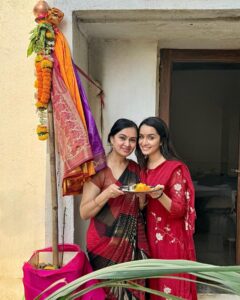 Shraddha Kapoor Instagram - Happy Gudi Padwa Meri Insta Fam✨ Gudi Padwa ki aapko aur aapke parivaar ko hardik shubhkaamnaaye 🙏🏼