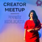 Shreema Bhattacherjee Instagram - Meta CREATOR MEETUP 2024 KOLKATA❤️ Had so much fun and so much to learn✨🩵🦋 Special thanks @chayhere_ 😘 #metameetupkolkata #creatormeetup #meta