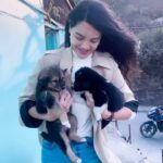 Shristi Shrestha Instagram - Meet ‘Hassi & Khushi’ 🐶 at @grihamrestaurant 💚