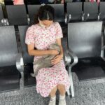 Shristi Shrestha Instagram – She just came & sat on my lap like a boss 🥹 💗
